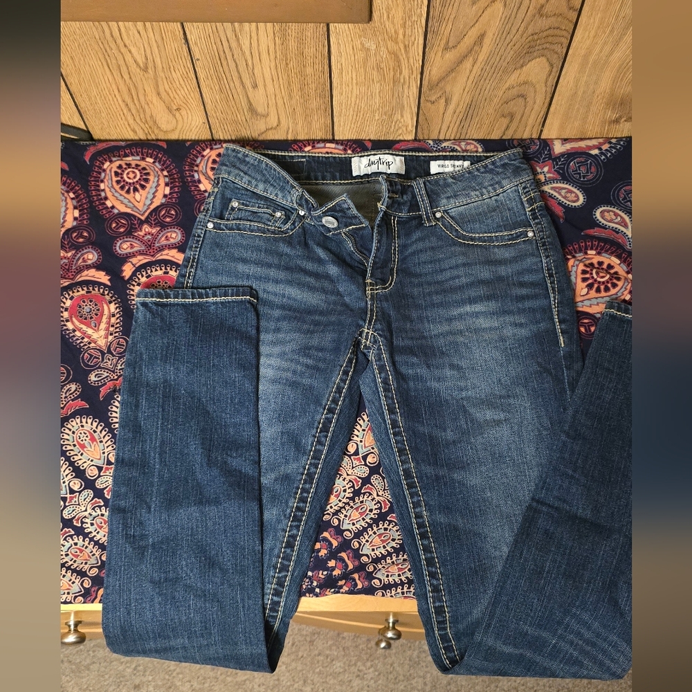 Daytrip Women's Skinny Jeans - Dark Blue